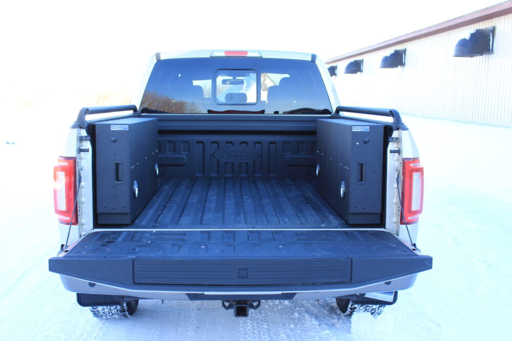 Black side box for pick up truck